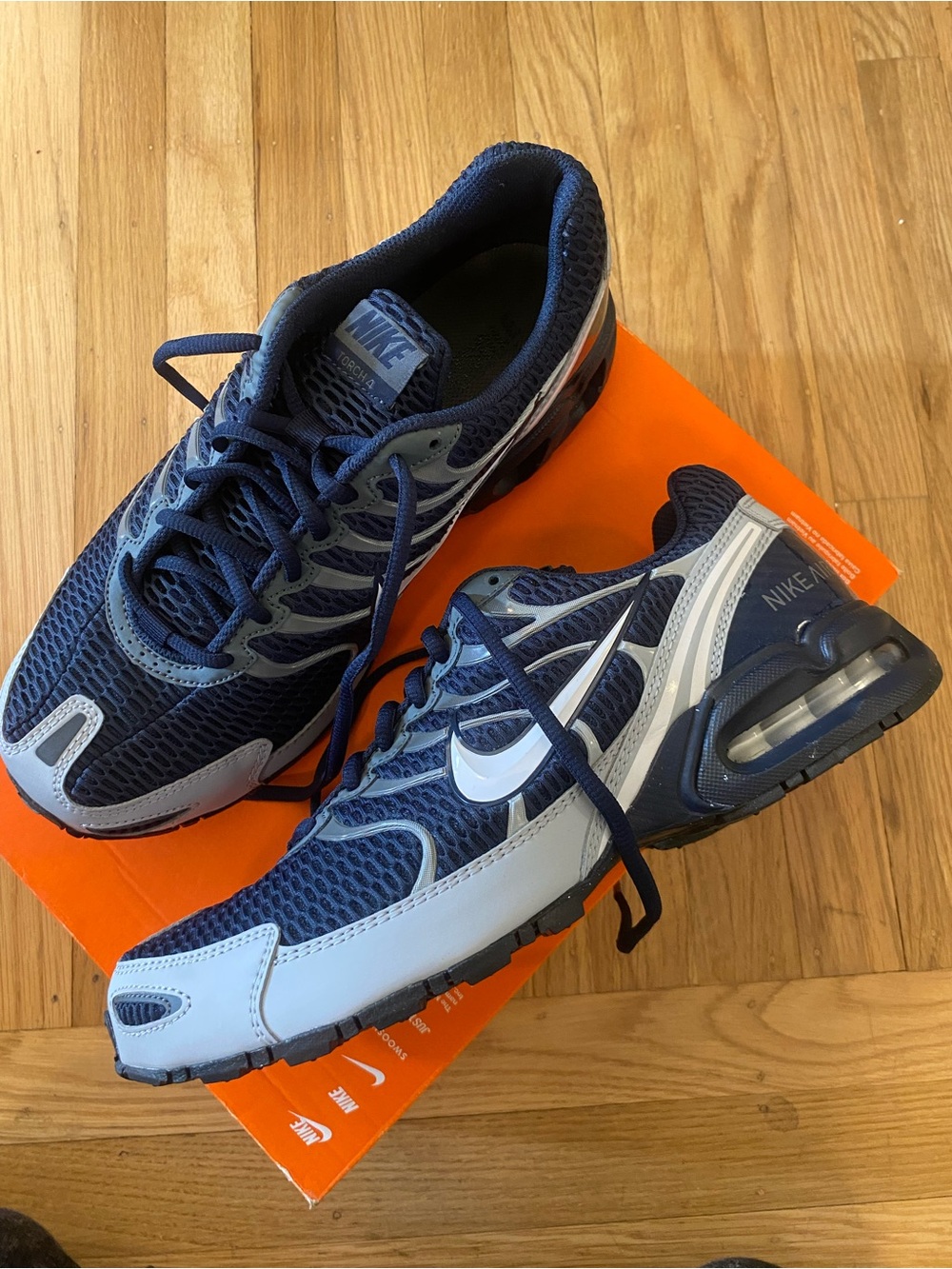 NEW Nike Air Max Torch 4 Men's Shoes Obsidian/Wolf Grey/White Shoes